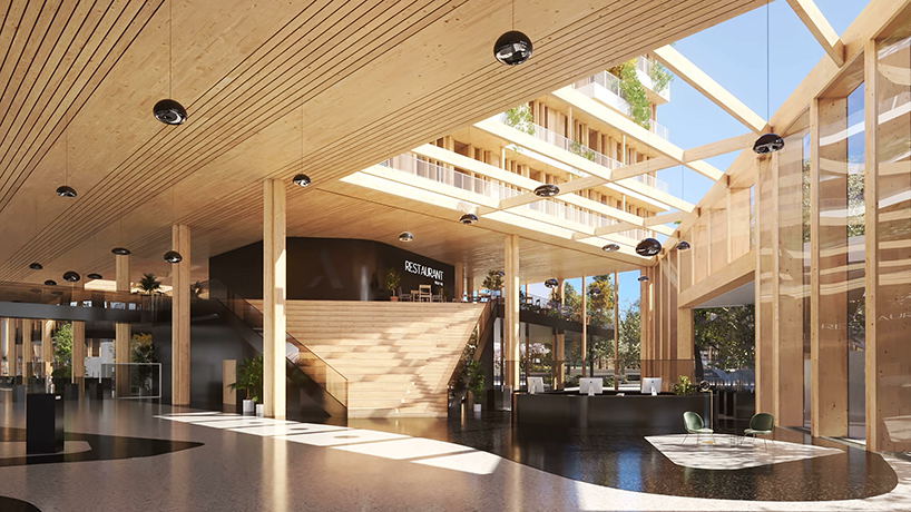 laisne roussel nanterre arboretum wooden office campus paris 