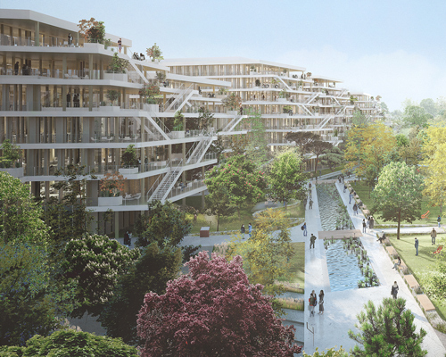 laisné roussel plans an office campus near paris made entirely from wood