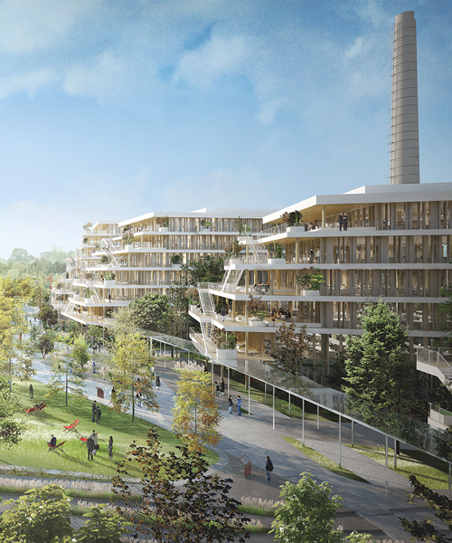 laisné roussel plans an office campus near paris made entirely from wood