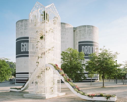 laisné roussel creates 'flower pavilion' for the inaugural lyon architecture biennale