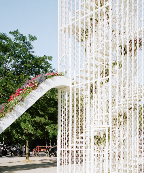 laisné roussel creates 'flower pavilion' for the inaugural lyon architecture biennale