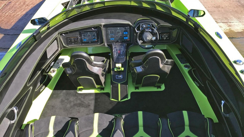 lamborghini boat interior