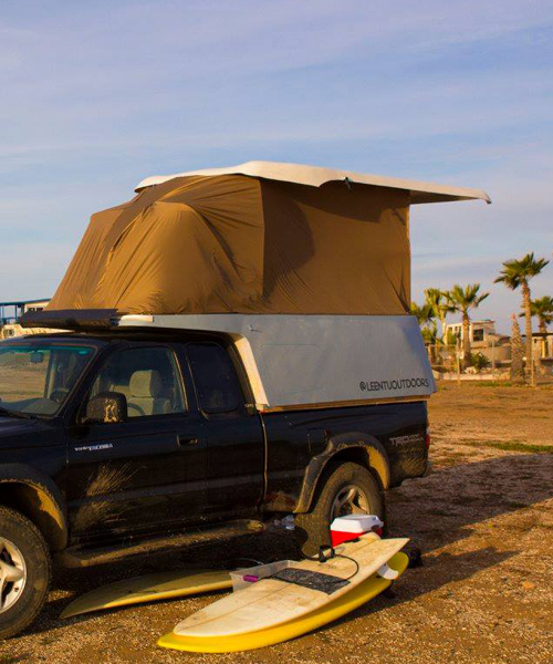 leentu's rooftop camper is the world's leanest tent shell