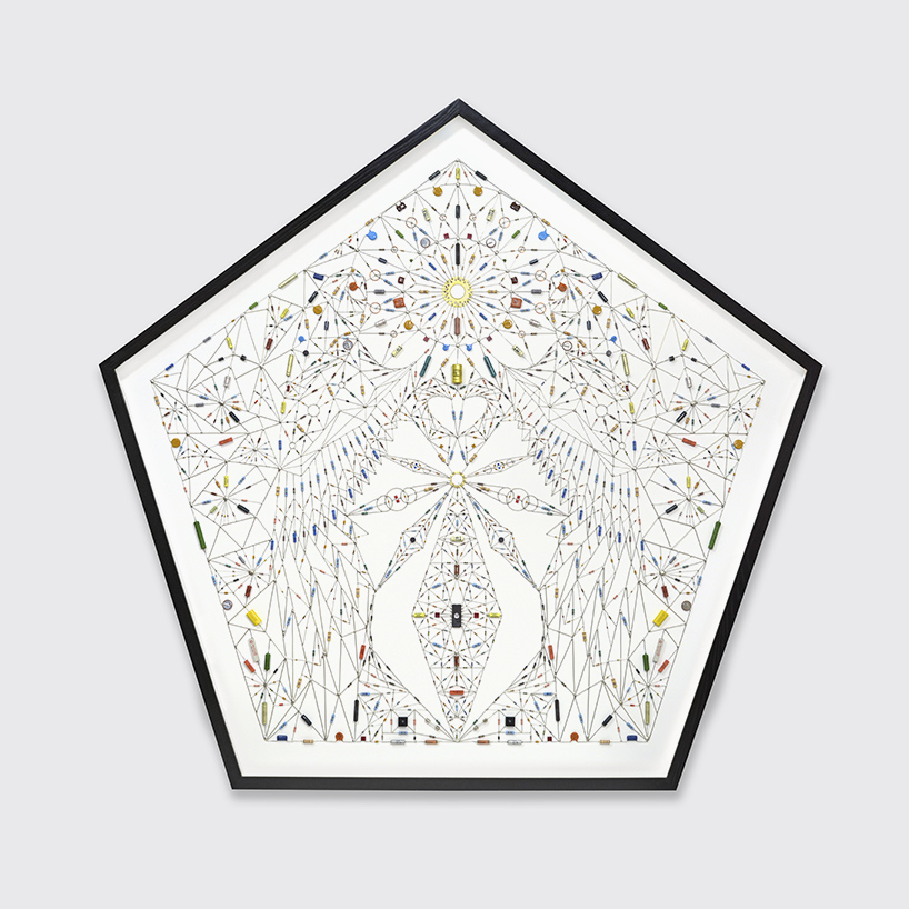 leonardo ulian composes intricate technological mandalas from electronic components