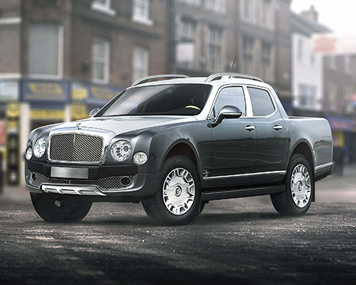lamborghini, lexus, and other luxury cars re-designed as practical pickup trucks