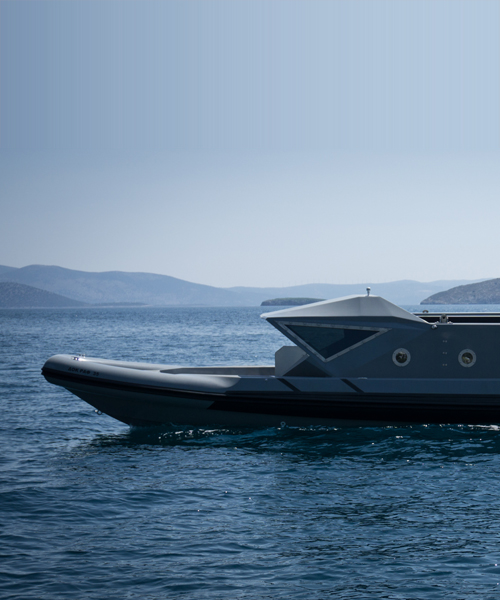 marvel 41 boat by marvel + nikos manafis is a one-off armored passenger carrier
