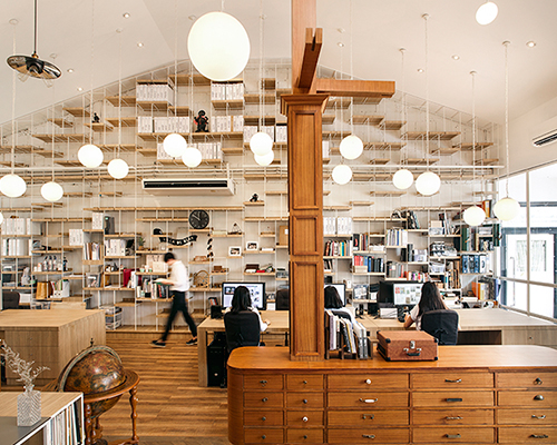 party / space / design shapes its co-working hub as a light-filled open box