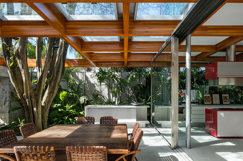 perkins + will builds a tropical house around a tree in são paulo