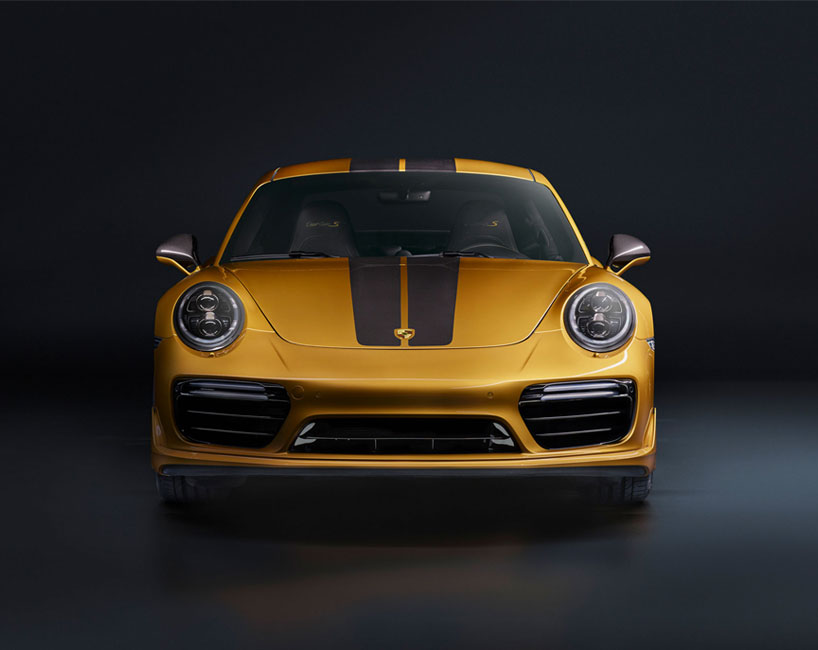 Golden Yellow Porsche 911 Turbo S Exclusive Series Limited