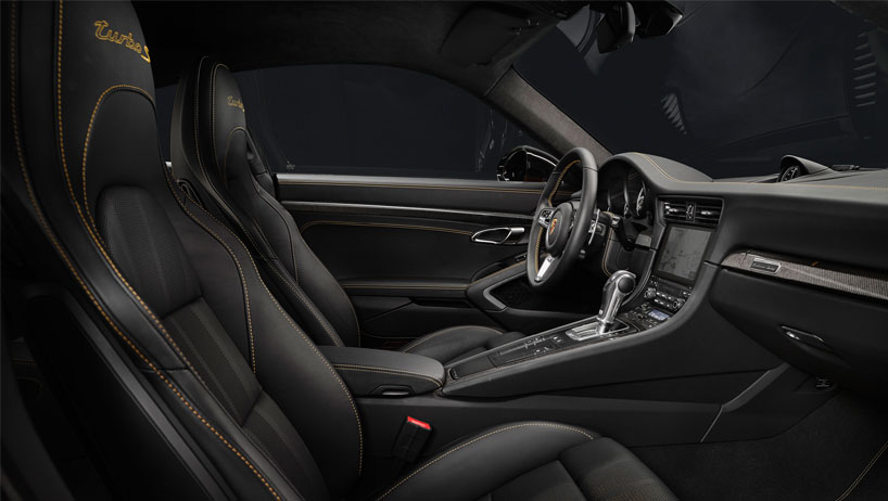 golden yellow porsche 911 turbo S exclusive series limited to 500 units