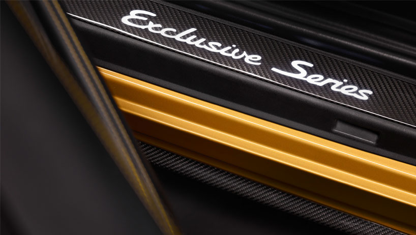 golden yellow porsche 911 turbo S exclusive series limited to 500 units