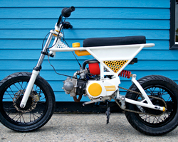 rhode island school of design students create an unconventional 70cc commuter bike