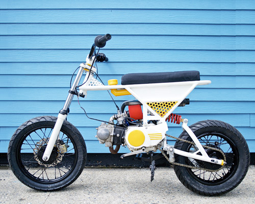 rhode island school of design students create an unconventional 70cc commuter bike
