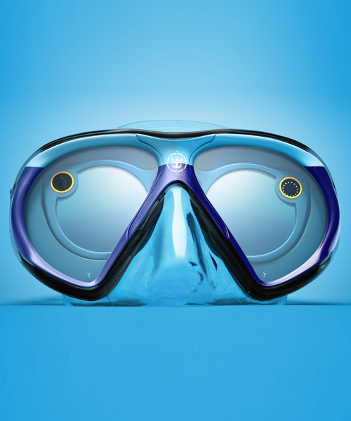 the 'seaseeker' mask transforms snapchat spectacles into underwater goggles