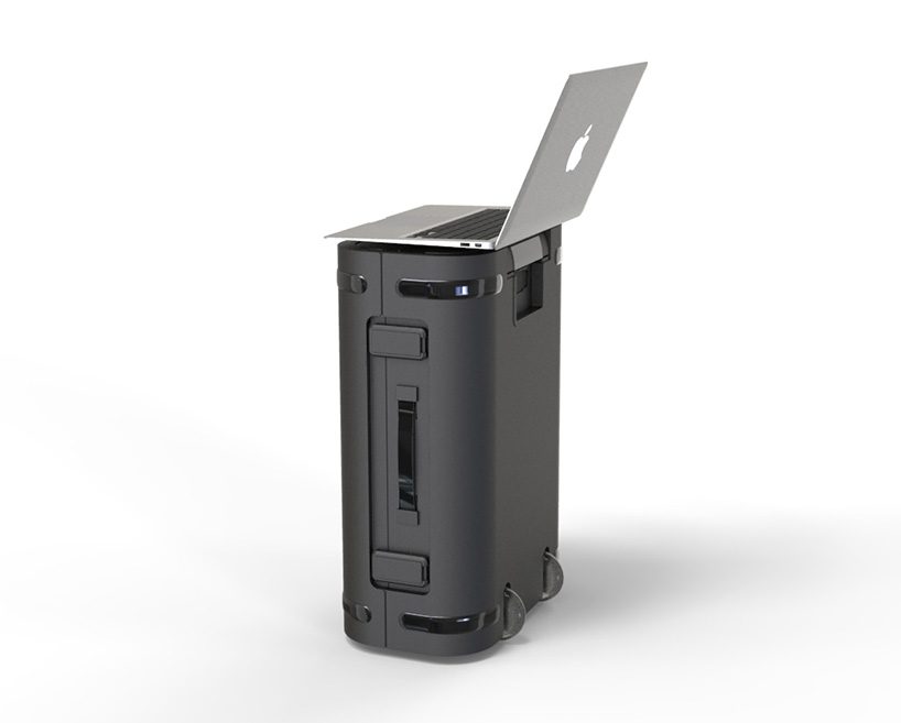 the samara smart, strong, and sturdy suitcase is made from aircraft-grade aluminium