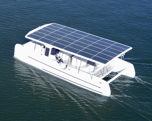 the soelcat 12 solar electric catamaran is like a floating tesla