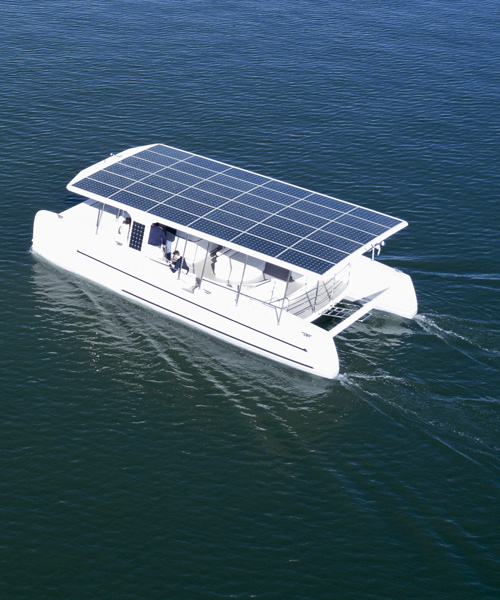 the soelcat 12 solar electric catamaran is like a floating tesla