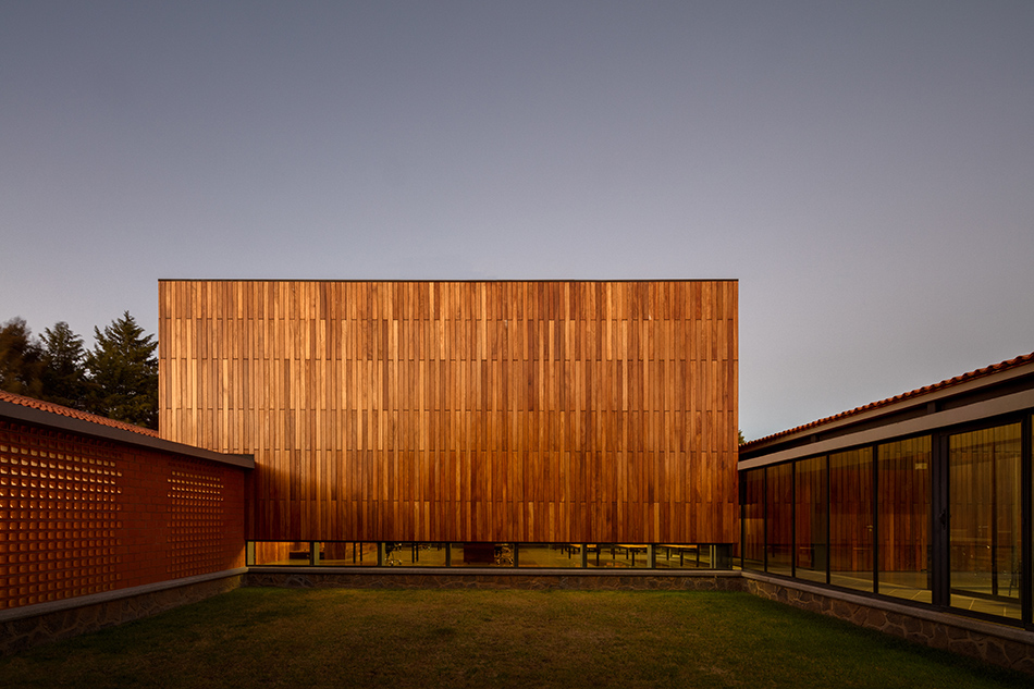 mauricio rocha + gabriela carrillo encircle courthouse in mexico with volcanic stone walls