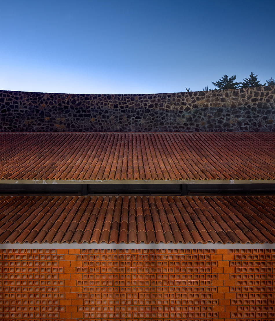 mauricio rocha + gabriela carrillo encircle courthouse in mexico with volcanic stone walls