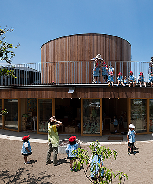 tezuka architects' circular building is both a kindergarten and chapel