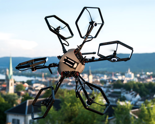 voliro's hexacopter drone uses six rotors to perform tricky mid-air maneuvers