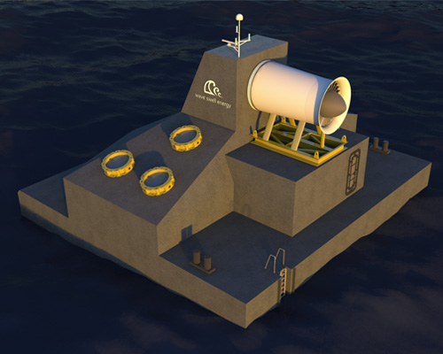wave swell energy uses an artificial blow hole to harness sustainable ocean power
