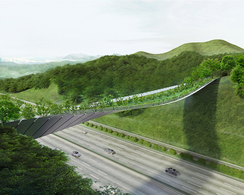 yangjaegogae eco bridge winners propose a link between urban living and korean wildlife