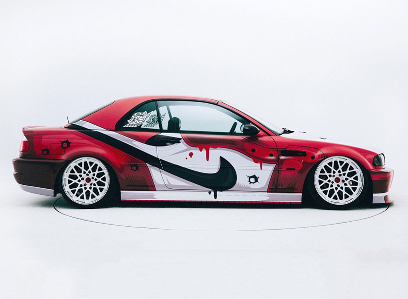 400ML + iACRO create a NIKE jordan-inspired BMW M3