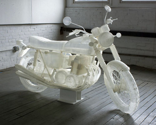 artist 3D prints their own honda CB500 motorcycle