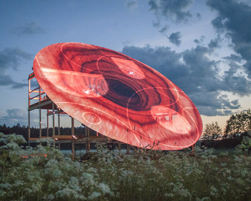 DJA's nature concert hall pavilion is easily reassembled in different locations