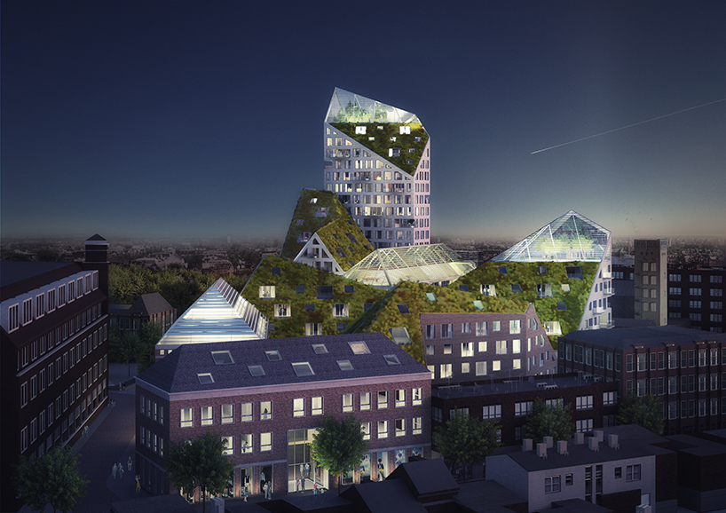 MVRDV to bring eco-residences with jagged silhouettes to eindhoven