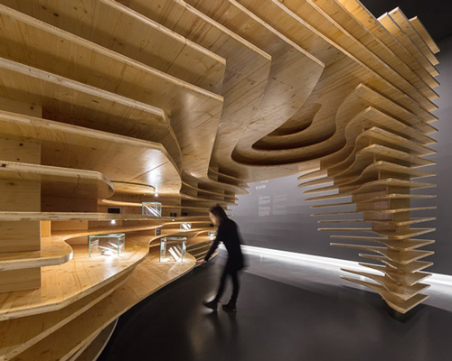 P-06's megalithic museum exhibition in portugal is inspired by archaeological excavations