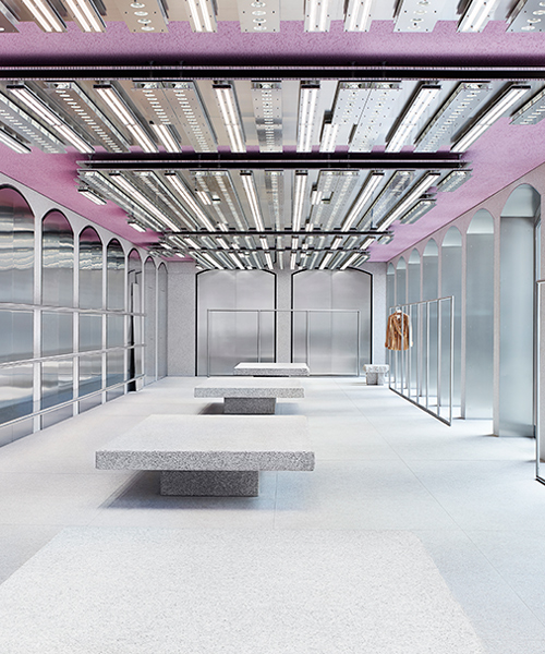 acne studios opens flagship in milan with arched façades