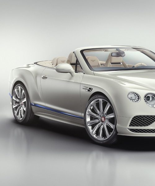 bentley's continental GT convertible galene edition by mulliner is inspired by luxury yachts