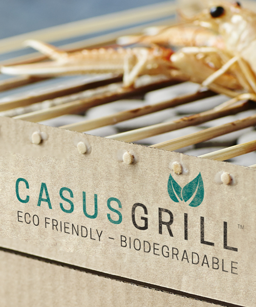 casusgrill is a 100% natural, sustainable and completely disposable instant grill