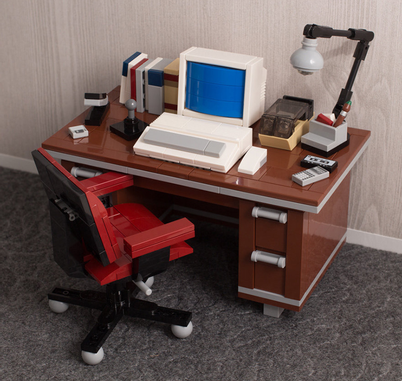 head back to the 80s with chris mcveigh s LEGO retro desk kits