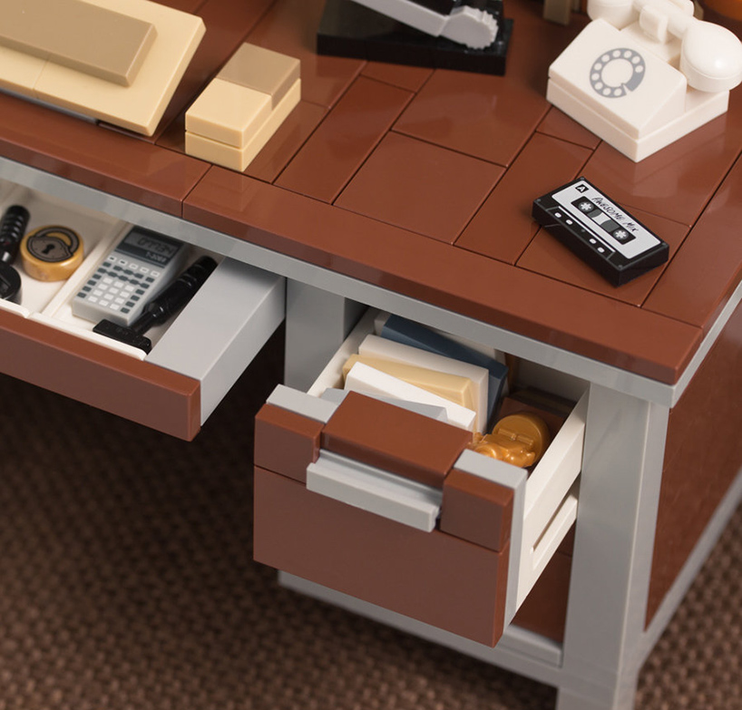 head back to the 80s with chris mcveigh's LEGO retro desk kits
