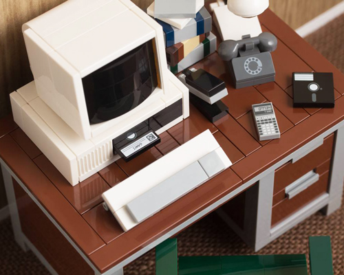 head back to the 80s with chris mcveigh's LEGO retro desk kits