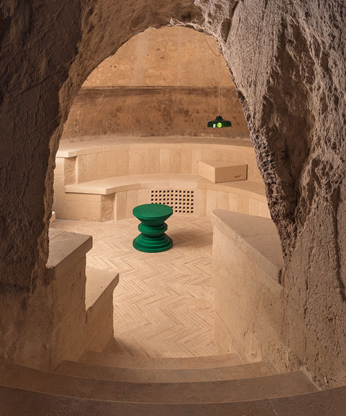 underground winery opens inside a cave in matera, italy