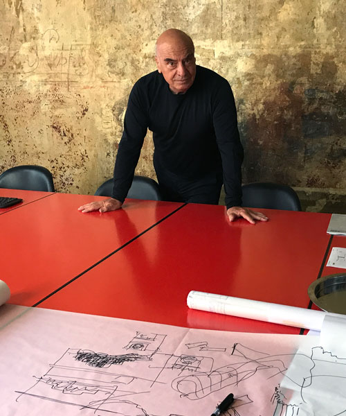 interview and studio visit with massimiliano and doriana of FUKSAS studio in rome