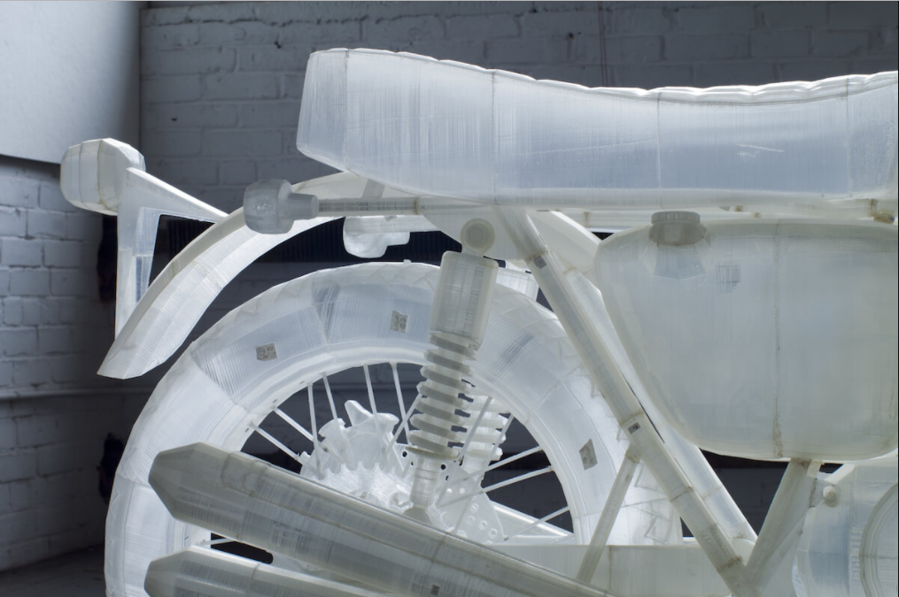 artist 3D prints their own honda CB500 motorcycle