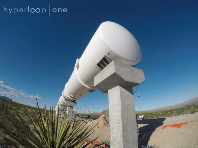 hyperloop one levitates vehicle above test-track in first full-scale test
