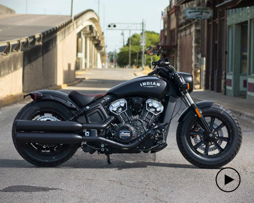 indian motorcycle's scout is a blacked-out street bobber