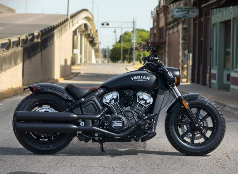 indian motorcycle's scout is a blacked-out street bobber