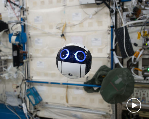 japan's space agency adora-ball, zero-gravity drone floats round ISS