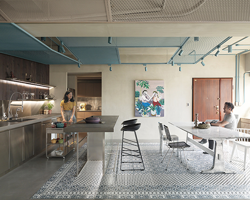 KC design studio divides taiwanese residence into private + public spheres