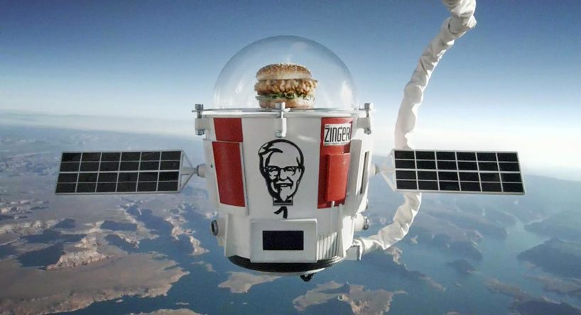 KFC chicken sandwich launched into the stratosphere with world view's stratollite system