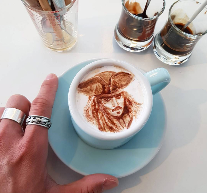 South Korea coffee artist creates art you can drink