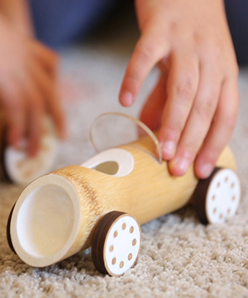 made of bamboo launches hand crafted toy cars using eco-friendly materials