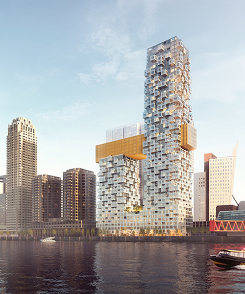 MVRDV to develop mixed-use towers connected by air bridge in rotterdam